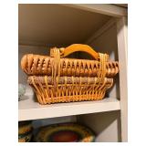 Mixed Kitchenware Lot Corsica La Province Dishes Glass Basket Serveware