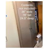 Metal Storage Cabinet 2 Door Locking Utility Locker 36x78x24.5 Fair