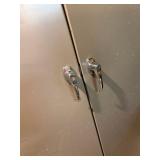 Metal Storage Cabinet 2 Door Locking Utility Locker 36x78x24.5 Fair