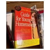 Mixed Vintage & Modern Book Lot Fiction Cookbooks Reference 2 Boxes