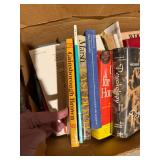 Mixed Vintage & Modern Book Lot Fiction Cookbooks Reference 2 Boxes