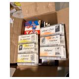 Mixed Vintage & Modern Book Lot Fiction Cookbooks Reference 2 Boxes