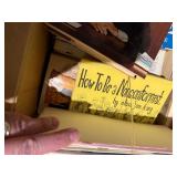 Mixed Vintage & Modern Book Lot Fiction Cookbooks Reference 2 Boxes