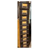 Staxon Steel 10 Drawer Filing Cabinet w/ Vintage Sewing Patterns