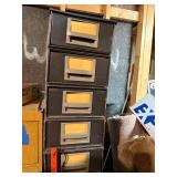Staxon Steel 10 Drawer Filing Cabinet w/ Vintage Sewing Patterns