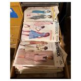 Staxon Steel 10 Drawer Filing Cabinet w/ Vintage Sewing Patterns