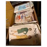 Staxon Steel 10 Drawer Filing Cabinet w/ Vintage Sewing Patterns