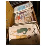 Staxon Steel 10 Drawer Filing Cabinet w/ Vintage Sewing Patterns