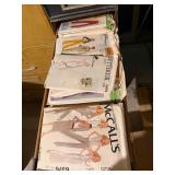 Staxon Steel 10 Drawer Filing Cabinet w/ Vintage Sewing Patterns