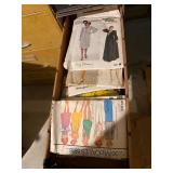 Staxon Steel 10 Drawer Filing Cabinet w/ Vintage Sewing Patterns