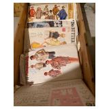 Staxon Steel 10 Drawer Filing Cabinet w/ Vintage Sewing Patterns