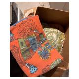 Mixed Clothing & Fabric Remnant Box Lot Hard Rock Ralph Lauren