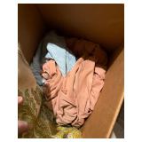Mixed Clothing & Fabric Remnant Box Lot Hard Rock Ralph Lauren