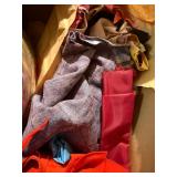 Mixed Clothing & Fabric Remnant Box Lot Hard Rock Ralph Lauren