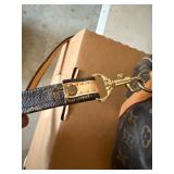 Louis Vuitton Monogram Speedy Style Handbag w Strap Brown Fair