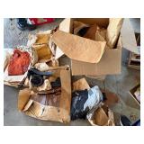 Vintage Dominion Tanners Leather Hide Scrap Lot Suede Mixed Colors