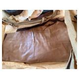 Vintage Dominion Tanners Leather Hide Scrap Lot Suede Mixed Colors