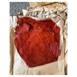 Vintage Dominion Tanners Leather Hide Scrap Lot Suede Mixed Colors