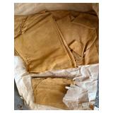 Vintage Dominion Tanners Leather Hide Scrap Lot Suede Mixed Colors