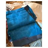 Vintage Dominion Tanners Leather Hide Scrap Lot Suede Mixed Colors