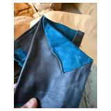 Vintage Dominion Tanners Leather Hide Scrap Lot Suede Mixed Colors