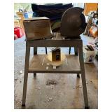 Columbia 7310 6in Bench Grinder w/ Stand & Craftsman Wet Sharp