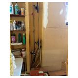 Vintage Fishing Rod Reel Lot w Fenwick Black Hawk 1052 Tackle Box