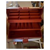 Vintage Fishing Rod Reel Lot w Fenwick Black Hawk 1052 Tackle Box