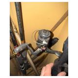 Vintage Fishing Rod Reel Lot w Fenwick Black Hawk 1052 Tackle Box