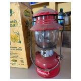 Coleman Sport-Lite Lantern Model 200 Red w/ Original Box Good