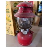 Coleman Sport-Lite Lantern Model 200 Red w/ Original Box Good