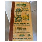 Coleman Sport-Lite Lantern Model 200 Red w/ Original Box Good