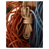 Mixed Extension Cord Lot Outdoor Power Cords w Reel & New 20ft Cord