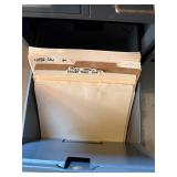 Vintage Steel Storage Cabinet File Drawer Shop Organizer Gray Good