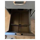 Vintage Steel Storage Cabinet File Drawer Shop Organizer Gray Good