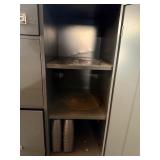 Vintage Steel Storage Cabinet File Drawer Shop Organizer Gray Good