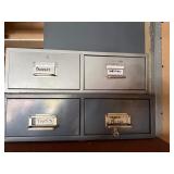 Monarch Metal Parts Storage Cabinet Organizer w/ Mixed Contents