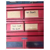 Monarch Metal Parts Storage Cabinet Organizer w/ Mixed Contents