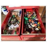 Monarch Metal Parts Storage Cabinet Organizer w/ Mixed Contents