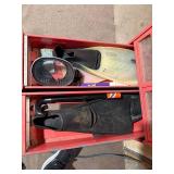 Monarch Metal Parts Storage Cabinet Organizer w/ Mixed Contents