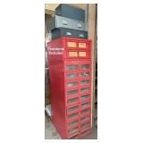 Monarch Metal Parts Storage Cabinet Organizer w/ Mixed Contents