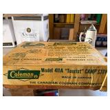 Coleman 411A Tourist Camp Stove w/ Box Made in Canada Vintage
