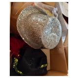 Vintage Dance Costume Lot Hats Capezio Tap Shoes Sequins Tulle