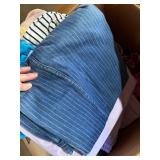 Mixed Fabric Remnants Textile Scrap Lot Floral Striped Satin Assorted