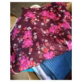 Mixed Fabric Remnants Textile Scrap Lot Floral Striped Satin Assorted