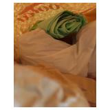 Large Mixed Sewing Fabric & Yarn Lot in 3 Boxes Craft Textiles Assorted