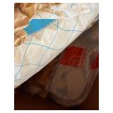 Large Mixed Sewing Fabric & Yarn Lot in 3 Boxes Craft Textiles Assorted