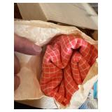 Large Mixed Sewing Fabric & Yarn Lot in 3 Boxes Craft Textiles Assorted