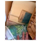 Large Mixed Sewing Fabric & Yarn Lot in 3 Boxes Craft Textiles Assorted