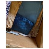 Mixed Fabric Remnant Lot Aida Cloth Sewing Craft Textiles Boxed